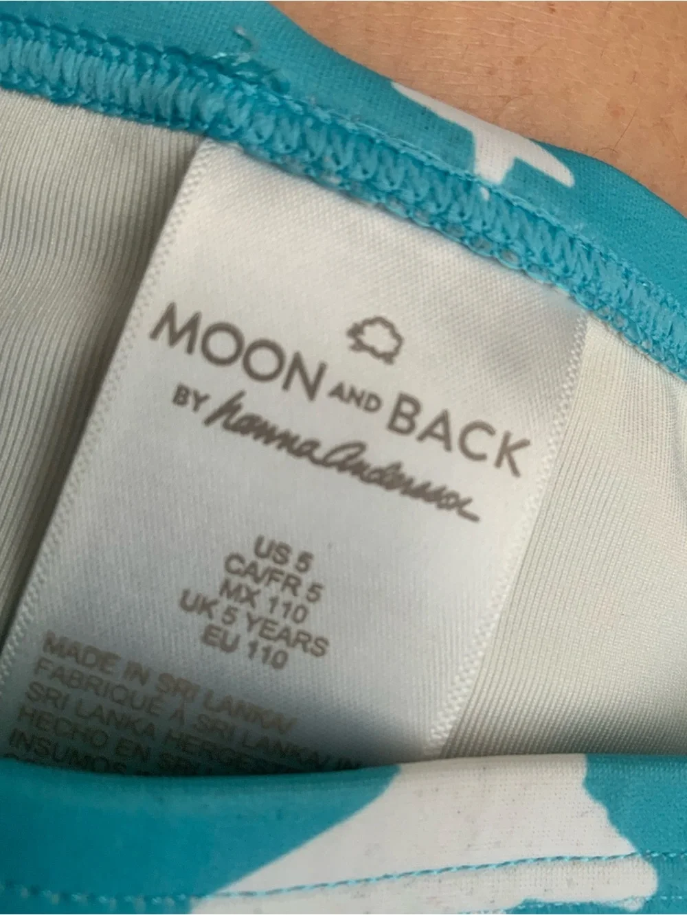 Hanna Andersson 2 piece swim set size 5